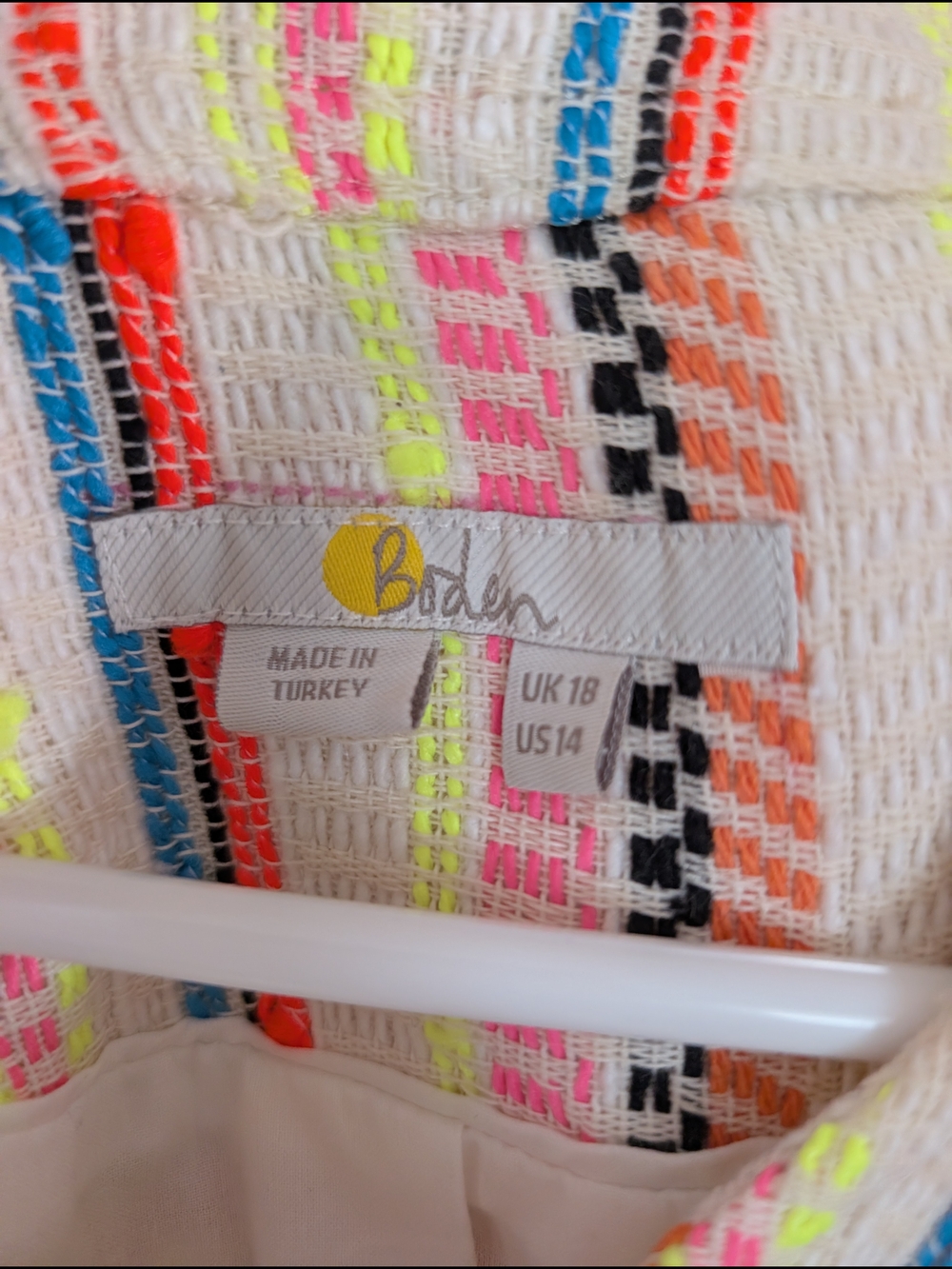 Boden Multicolor Striped Crochet Blazer - Picture 3 of 3